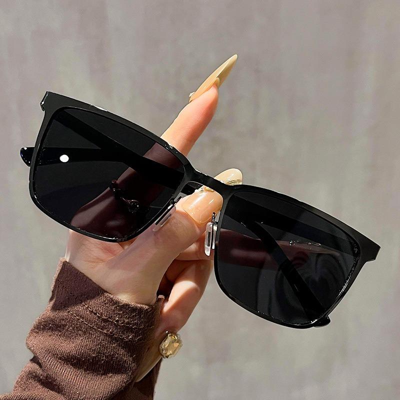 2PCS Polarized Sunglasses Shades for Men UV400 Glasses Square Shape Sunglasses Eyewear Ultra Light Anti Glare Glasses