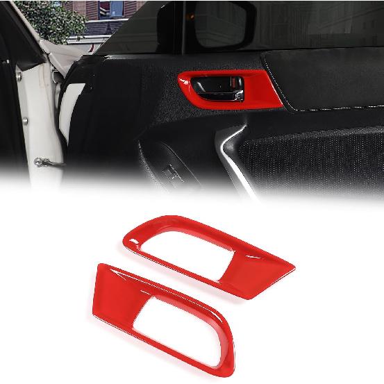 Car Inner Door Handle Frame Compatible with Subaru BRZ/Toyota 86 2012-2020, ABS Interior Door Handles Frame Cover Trim, Interior Door Bowl Trim Cover