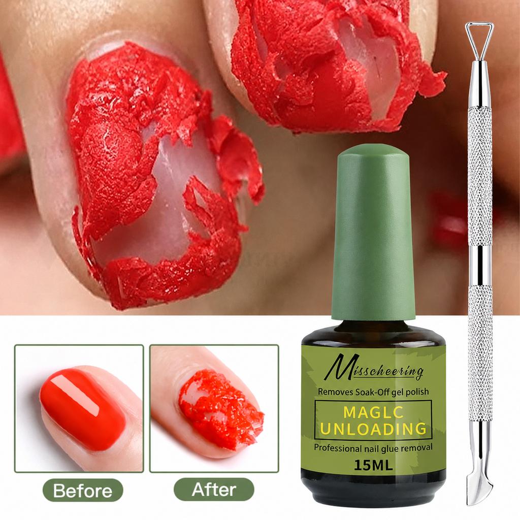 Xiaomi 1/2pcs/Set Nail Magic Remover With Remover Tool Quickly & Easily Remove Gel Nail Polish And Poly Nail Gel Without Harming Nails