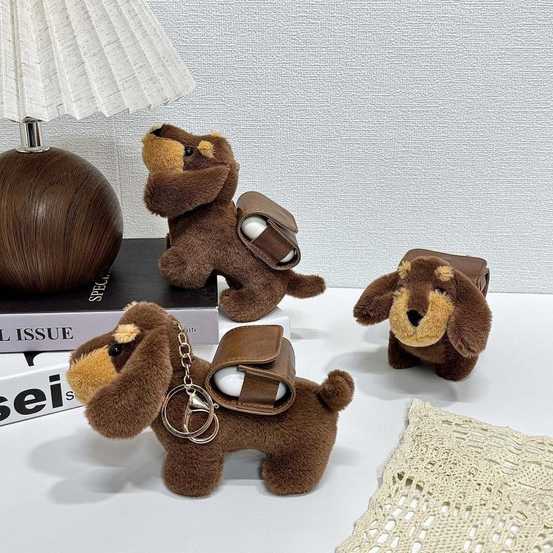 Wireless Earphone Case, Cute Cartoon Leather Earphone Case One Size