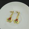 Genshin Impact Sumeru Kaveh Eardrops Earrings Stud Earrings for Woman Anime Cosplay Props Jewelry Accessories Gifts