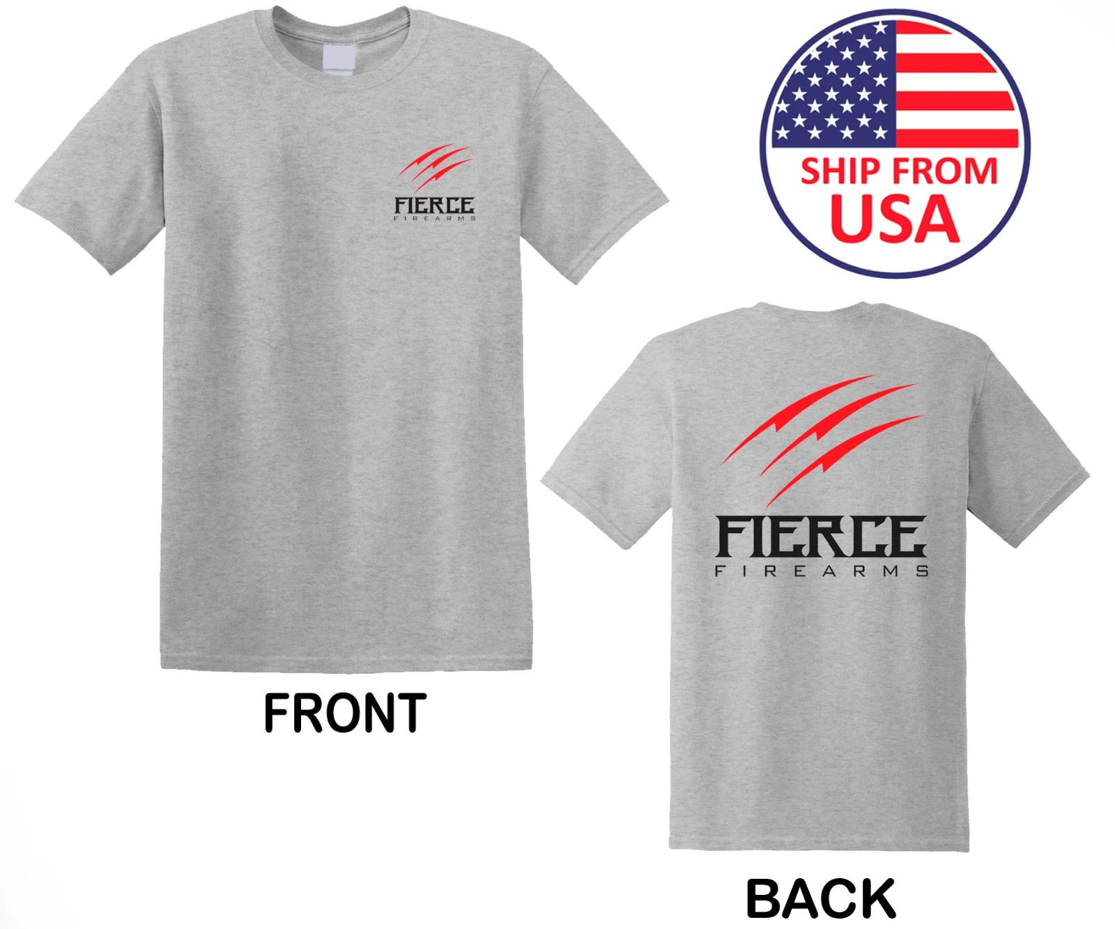 Fierce Firearms Men s Grey Size S to 3XL S