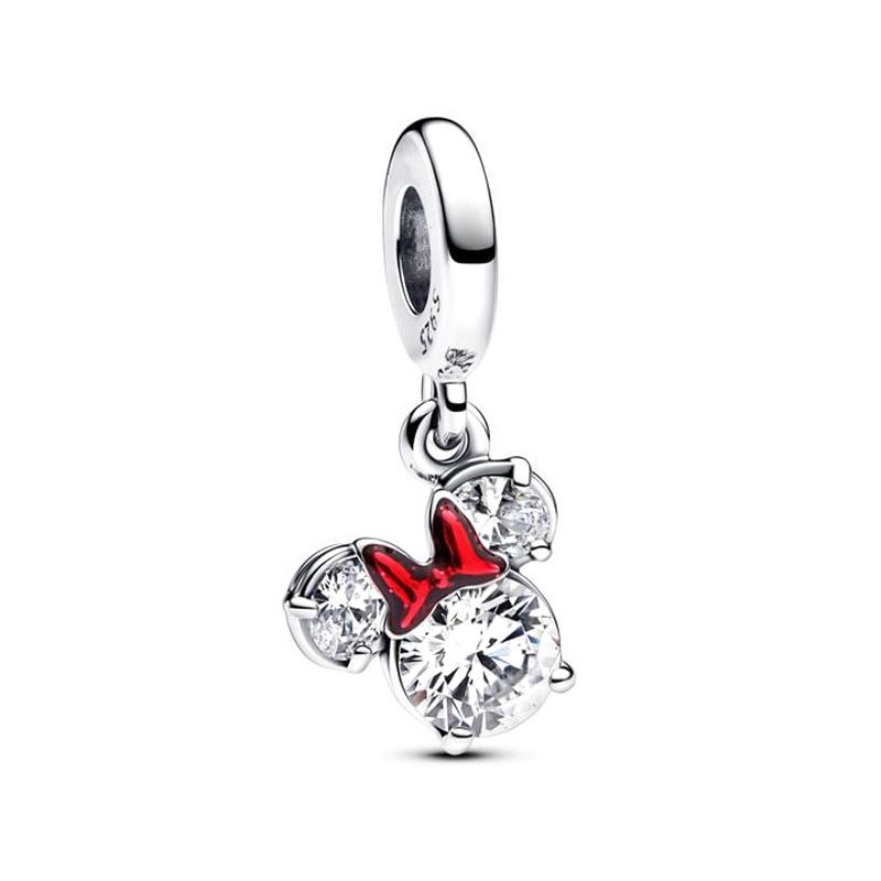Bedels Koper Mickey Minnie Bedel Kralen Past Armband Bangle Ketting Voor Vrouwen Luxe DIY Sieraden Fijn Festival Cadeau
