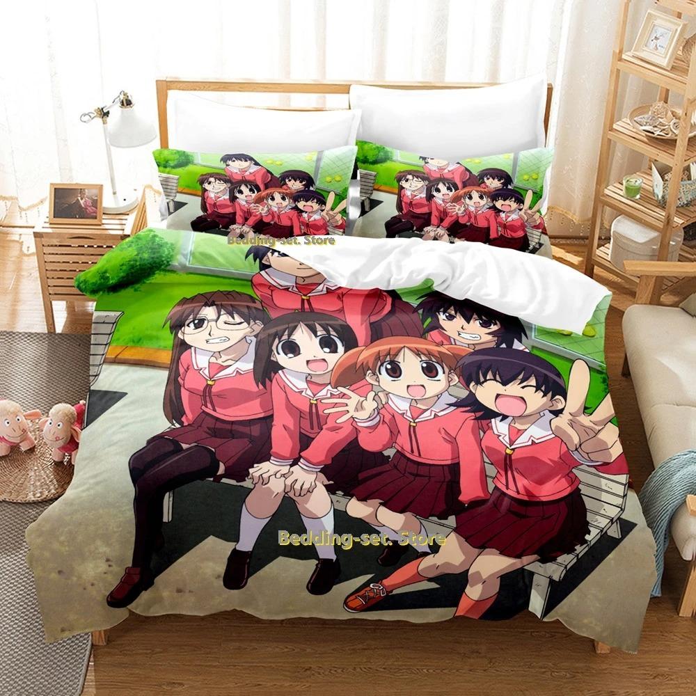 Azumanga Daioh Bedding Set Single Twin Full Queen King Size Bed Set Adult Kid Bedroom Duvetcover Sets  Anime Bed Sheet Set