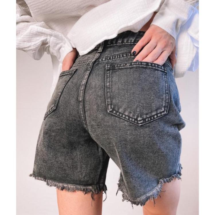 Women Summer Casual Chic Comfortable High Waist Loose Blue Jean Denim Shorts Femme Fashion Trendy