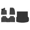 Geely ZEEKR 007GT TPE Eco-Friendly Foot Mats & Trunk Mat with Carbon Fiber Texture & Galaxy Carpet Backrest Pad, Suitable for 25 Years.