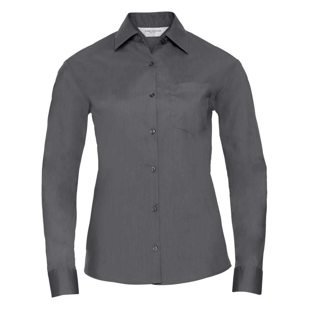 Russell Collection Ladies/Womens Long Sleeve Shirt