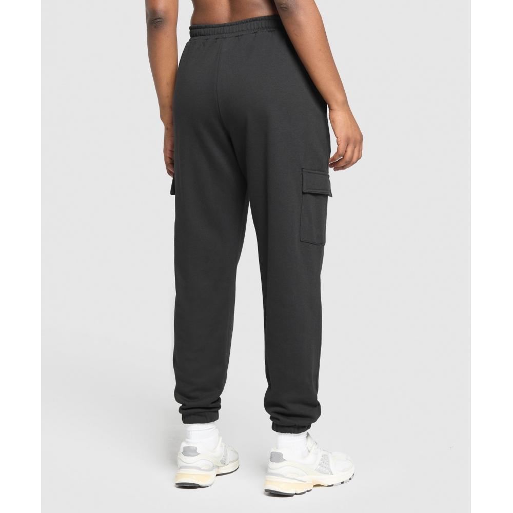 Gymshark Pantalones deportivos cargo de polar negro B2c6e Bb2j