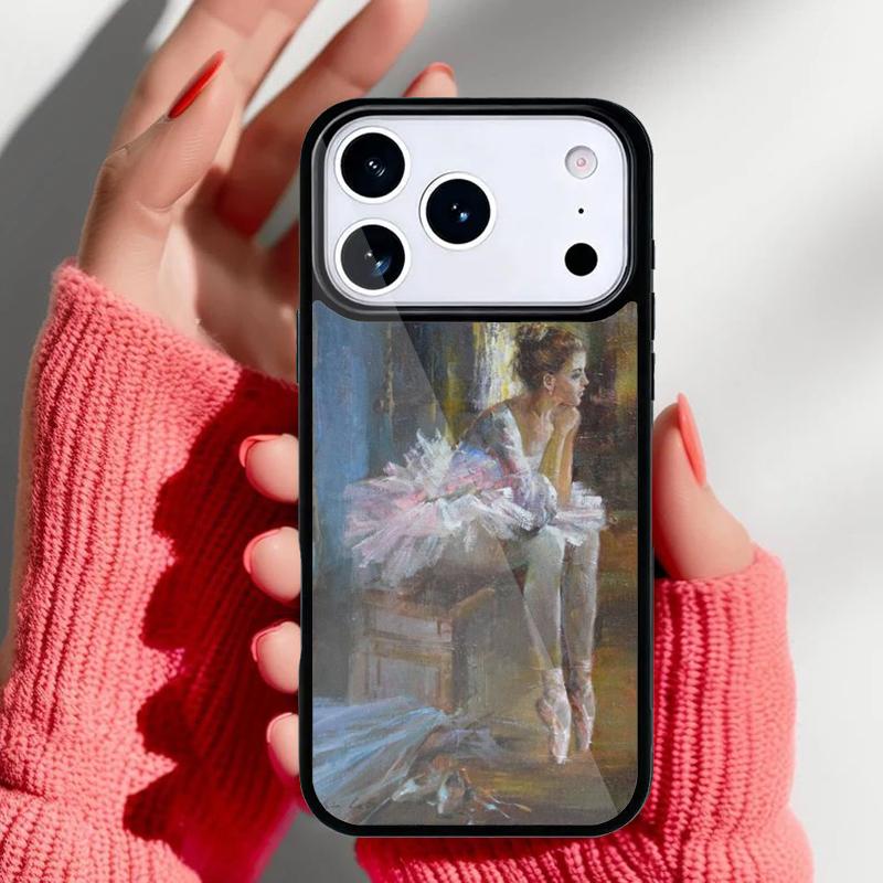 Ballet Dance Girl Ballerina Art Phone Case for iPhone 17 16 15 14 13 Pro Max Back Cover for 12 11 Pro Coque