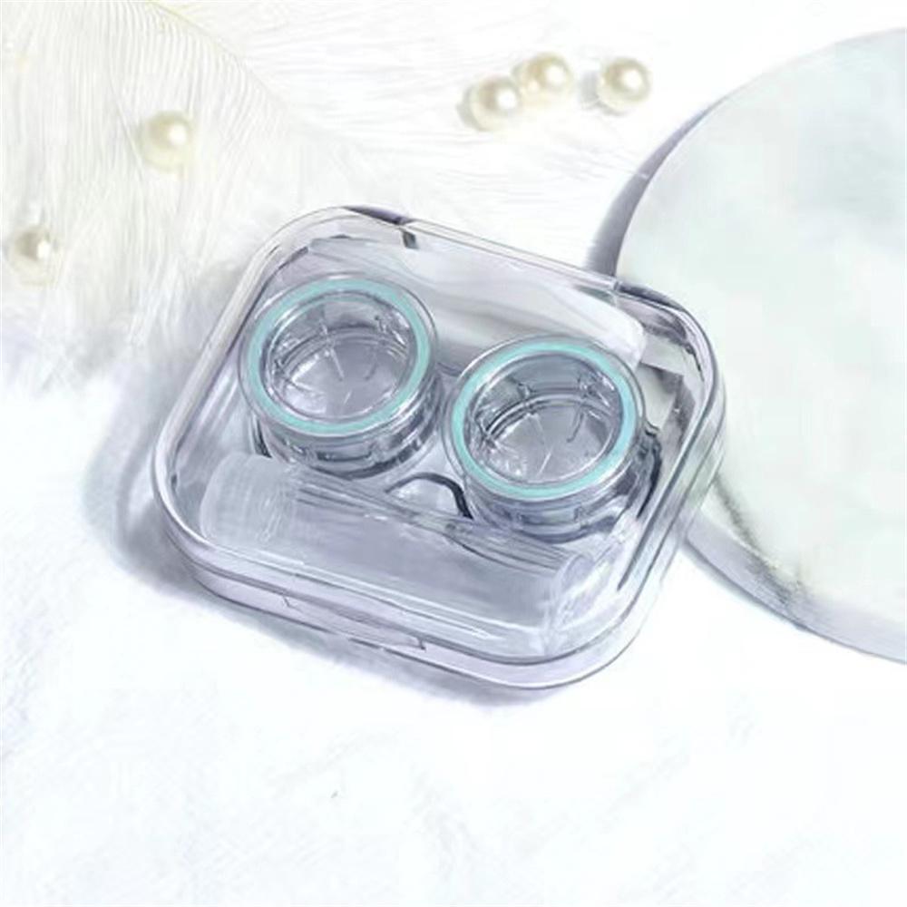 

Contact Lens Holder Portable Tweezers Lens Remover Eye Contacts Container Compact Lenses Storage Box For Travel Office Camping зелений