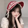 Ruffle Lolita Bonnet Cap Pastorale Style Lace Hat Victorian Headpiece  Halloween Costume