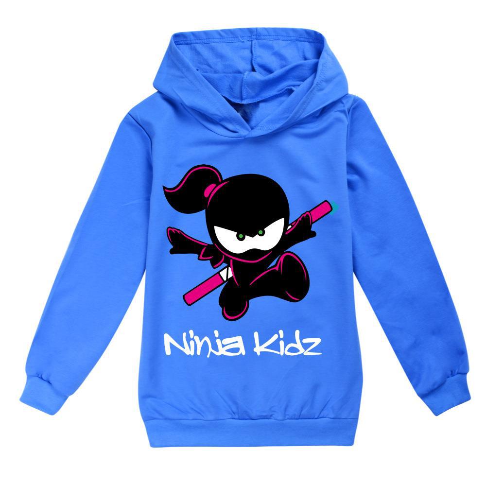 Children's long-sleeved cartoon print hooded sweatshirt