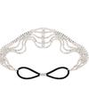 Multilayer Elastic Hairband for Women Lolita Jewel Rhinestone Chain Bead Headband Bridal Hair Accessories 2021  #0689
