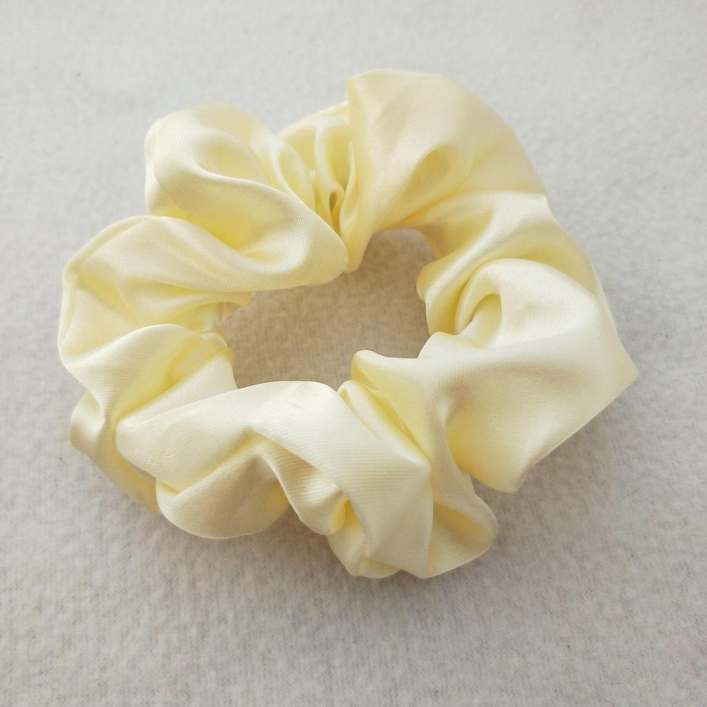 Satin Silk Hair Tie: High-End Women's Rubber Band for Elegant Buns