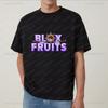 Blox Fruits Game Trend Harajuku Short-Sleeved Men's and Women's Universal Shirt Pattern Large