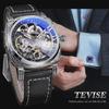 TEVISE Light Luxury Watch Mens Stainless Steel Alloy Watch Diver 3ATM Waterproof Casual Sport Watch T894