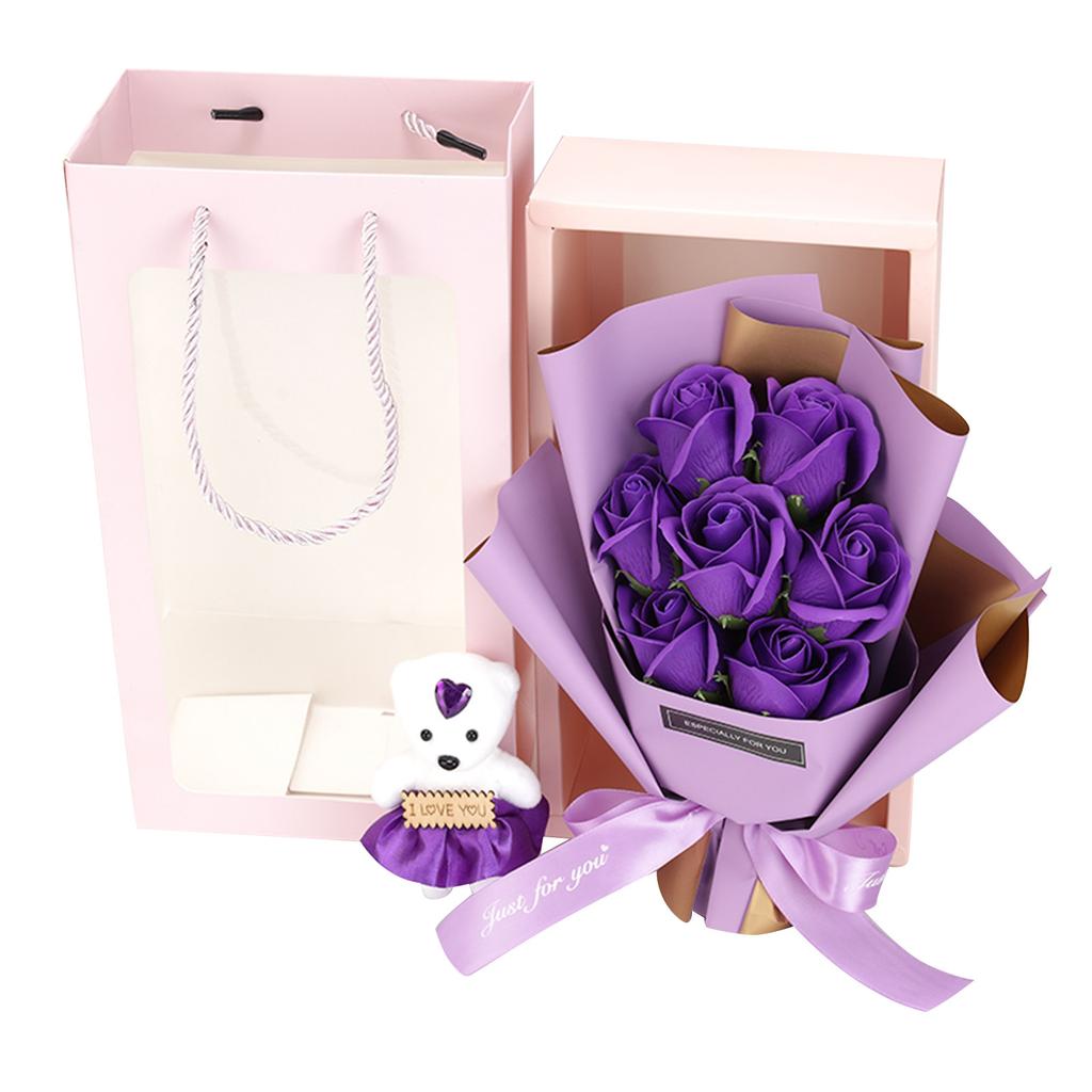 Artificial Rose Flower Leaf Bridal Bouquet Wedding Home Decoration