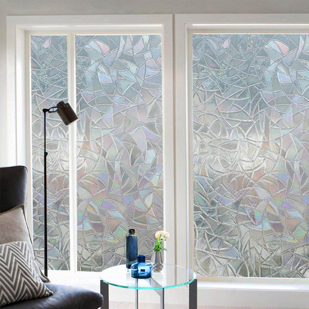 Coavas Fensterfolie Sichtschutz – Milchig, Nicht Klebend, UV-Schutz, Für Bad & Tür
