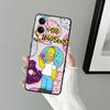 Phone Cover Case for Vivo Y19 Y02 Y11 Y27 Y30 Y20 Y21 Y12 Y15S Y31 Y36 Y33S Y35 Y16 Y17 Y22 S-simpsons Donut