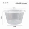 450ml Disposable Round Plastic Bowls with Lids