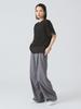 Ray Beams TEE Organza Layered One Size S/S T-Shirt, Women's, Black,