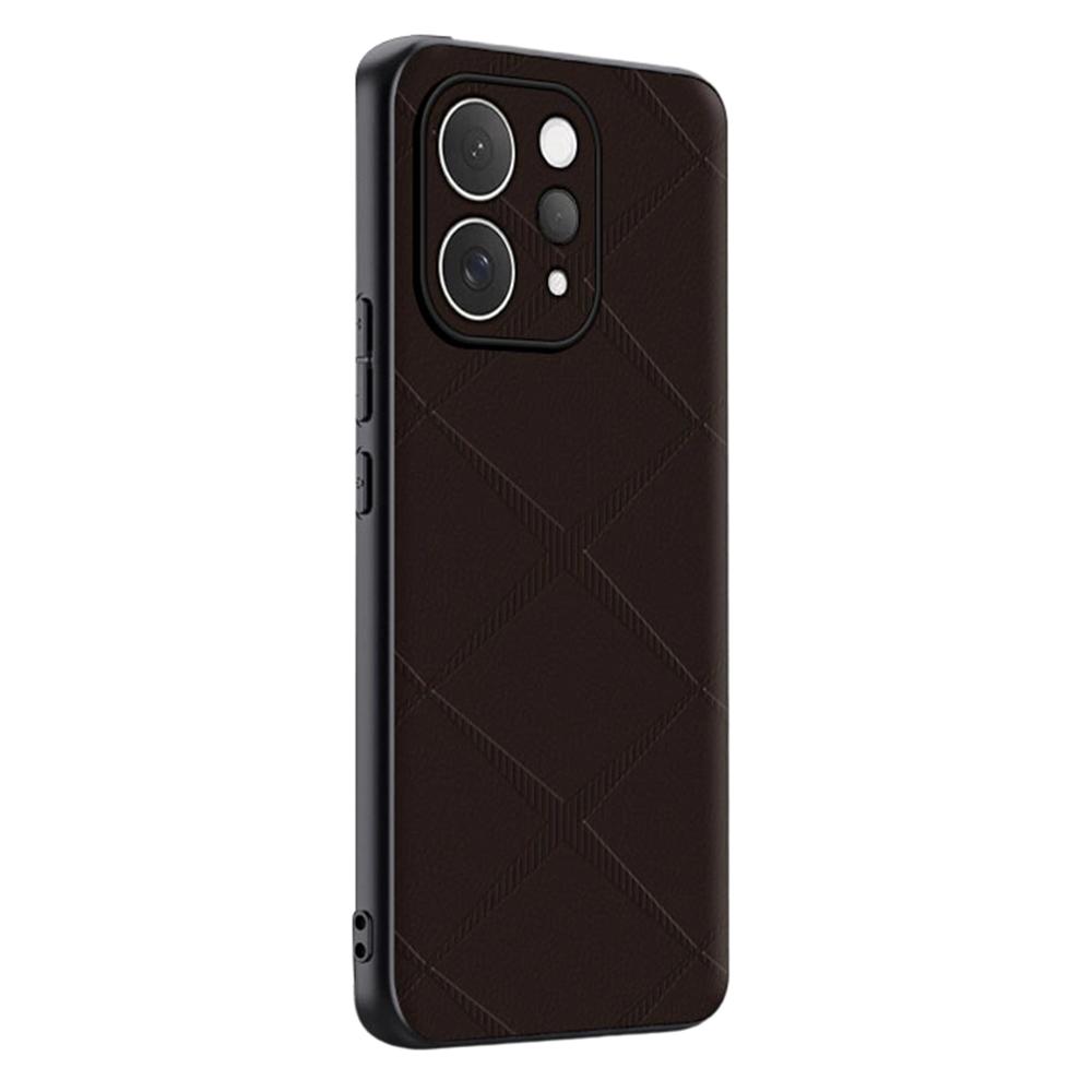 For vivo S50 5G Case X-Patterned TPU PU Leather PC Anti-Drop Phone Cover