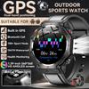 New Bulit-in GPS Outdoor Smart Watch Men Flashlight compass BT call Heart rate 10ATM Waterproof  Sports Smart watch