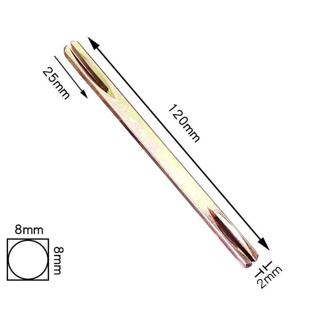 8x8mm 8mm Länge 85-130mm Stahl Eisen Welle Stift Für Fenster Tür Griff Hebel Knauf Vierkantstift