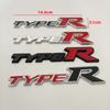 3D Metal Type R Logo Badge Car Front Grill Emblem For Honda Accord Civic FK2 FN2 EP3 Type S Type R Sticker Accessories