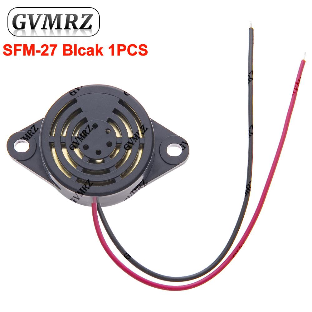 Wired Active Buzzer Assortment Kit 3-24V SFM-20B/SFM-27 (White/Black)/SHD4216  DC Continuous Sound for Alarm Systems & Arduino