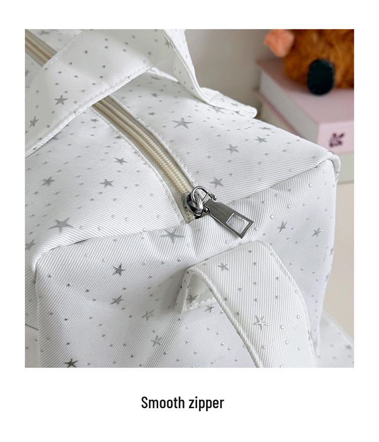 Korean Style Large Capacity Star Pattern Waterproof Travel Bag: Handbag, Shoulder, and Crossbody