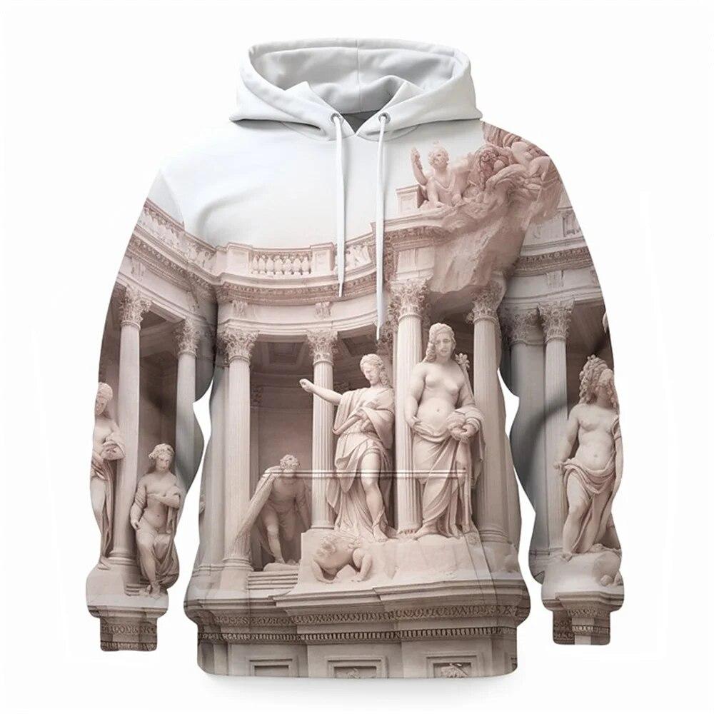 

Осенняя художественная живопись 3d принт пуловеры с капюшоном для мужчин дизайнерские мужские толстовки модные негабаритные толстовки с длинным рукавом повседневная рубашка 6XL