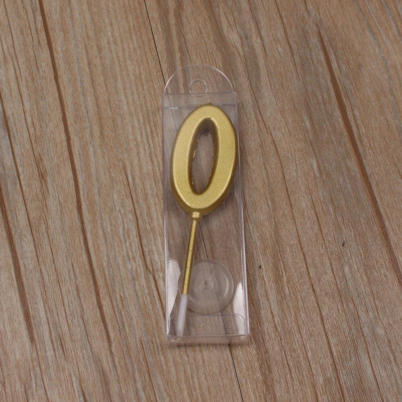 LIEI Gold Number Birthday Cake Topper