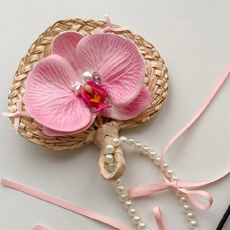 Portable Bag Pendant Moth Orchids Flower Pendant Cute Bag Charm for Backpack