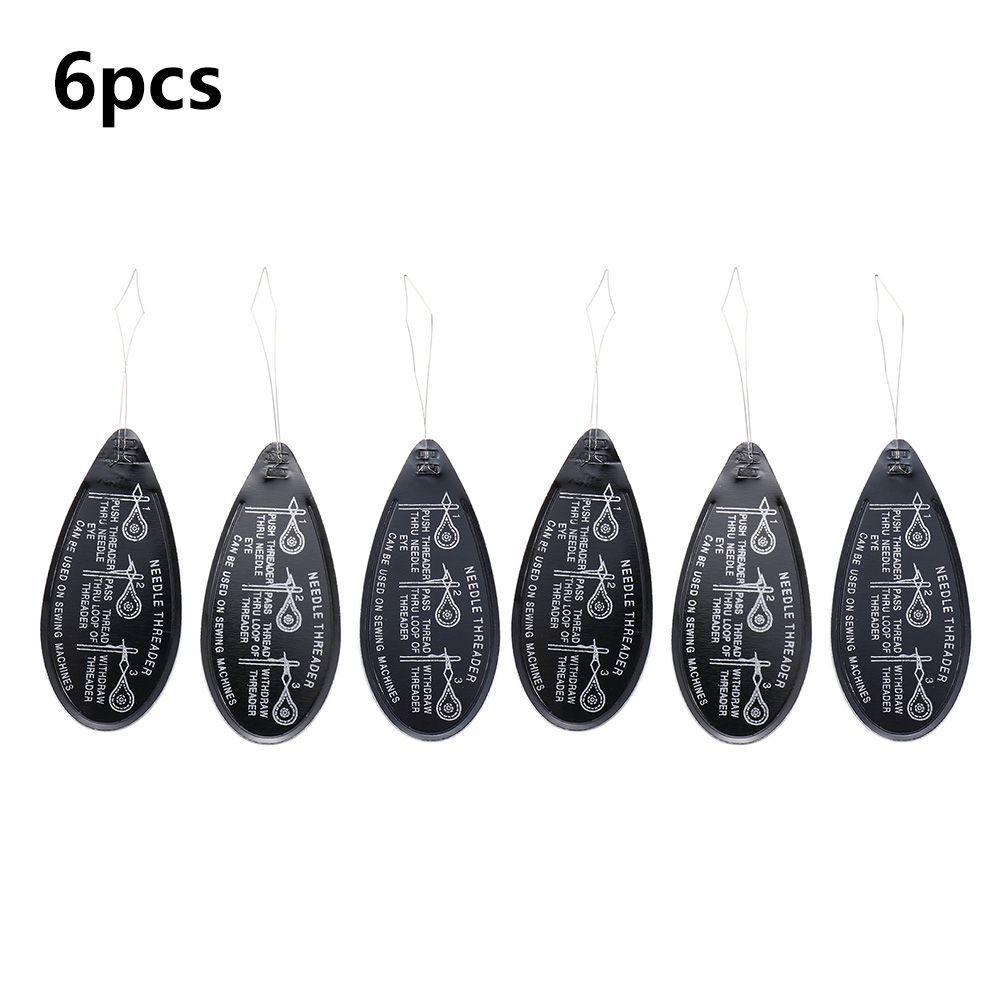 

Горячие пластиковые рукоделия для пожилых людей Инструмент для вдевания нити Швейные инструменты Нитевдеватель 6pcs