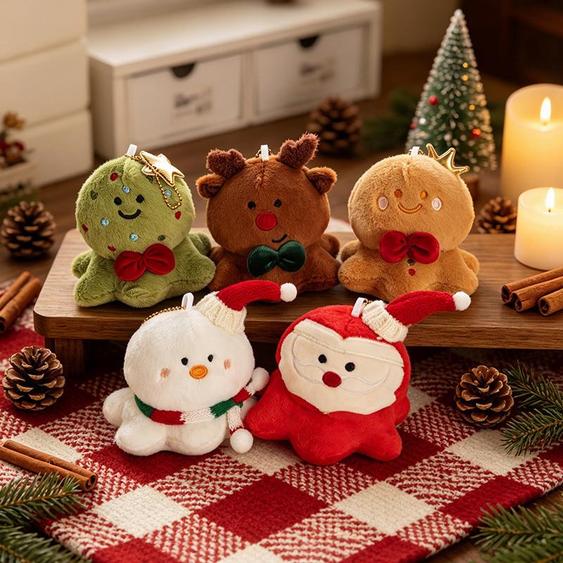 Christmas Plush Doll Santa Gnome Gift Box Decorative Hanging For Holiday Decor And Gifts