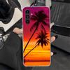 Palm Leaves Sunset Summer Scenery Phone Case for Samsung Galaxy A17 A16 A26 A36 A56 A15 A14 A13 A55 A54 A53 A35 A34 A33 A25 A24