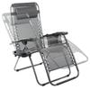 Folding Garden Lounger Armchair, Zero Gravity, Tourist, Graphite