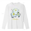 T-shirt Plumeria Fiori Hawaiani Bianco regalo per mamma fiore Hawaii vintage Lavata Morbida Unisex Traspirante grafica Elegante