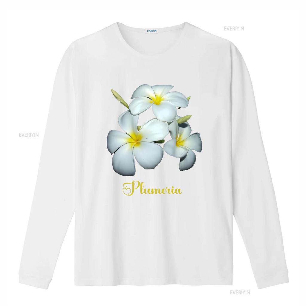 T-shirt Plumeria Fiori Hawaiani Bianco regalo per mamma fiore Hawaii vintage Lavata Morbida Unisex Traspirante grafica Elegante