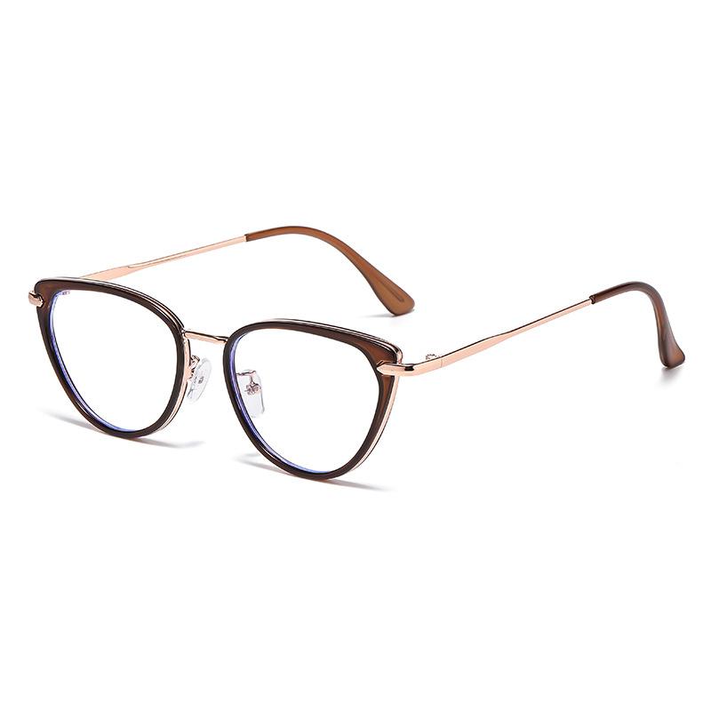 Photosensitive Color-changing Cat-eye Prescription Glasses For Cross-border Fashion Style. 021