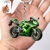 Breloc Acrilic Motocicletă Design Plat Realist 2D Pentru Entuziaști Decorațiune Geantă Chei