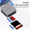 2-in-1 for SD TF Card Reader Plug and Play Mobile Phone External Card Reader Data Converter for iPhone Micro Type-C Phone Tablet