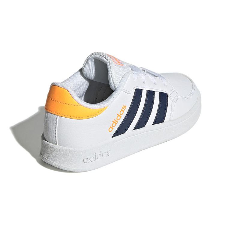 Adidas Breaknet Cloud White Dark Blue Flash Orange (TD) Kids Sneakers GW2889