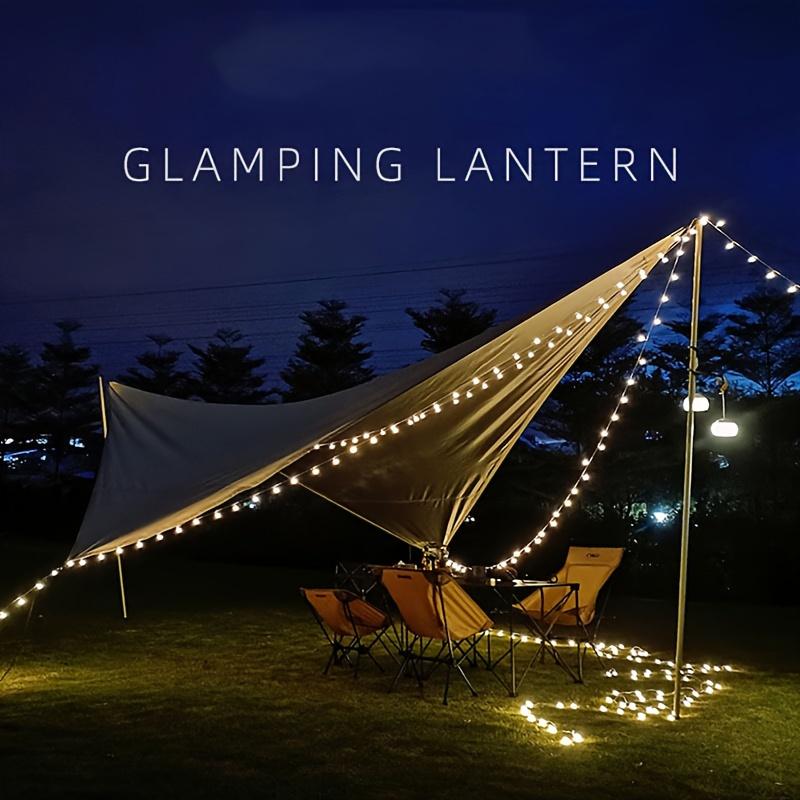 1pc Outdoor Camping String Lights, LED Ball String Lights, Battery Box, Tent Canopy Wedding Decoration