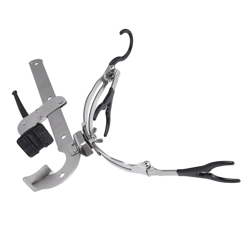 28086 Dual Purpose Ice Raft Bridge Fishing Folding Bracket Stainless Steel Stand TackleL