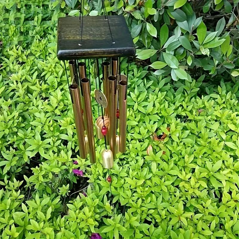Large Copper Bell Wind Chimes - Antique Style, Aluminum Alloy Tubes for Outdoor Garden & Home Decor, Door Hanging Yard Art