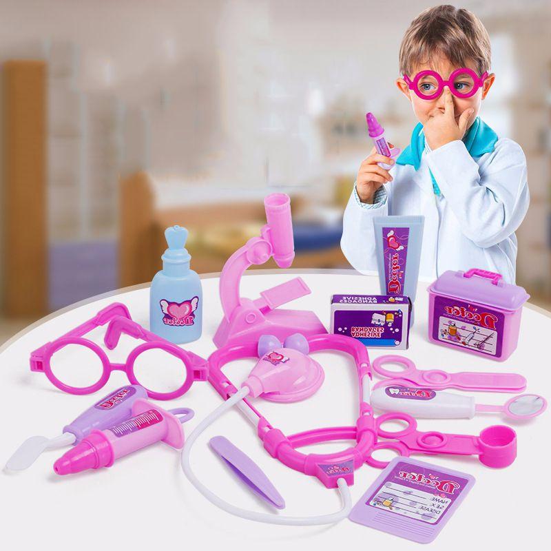 Enchanting Kids Children's Role Play Doctor Nurses Toy Medical Set Kit With Hard Carry Case For Imaginative Play
