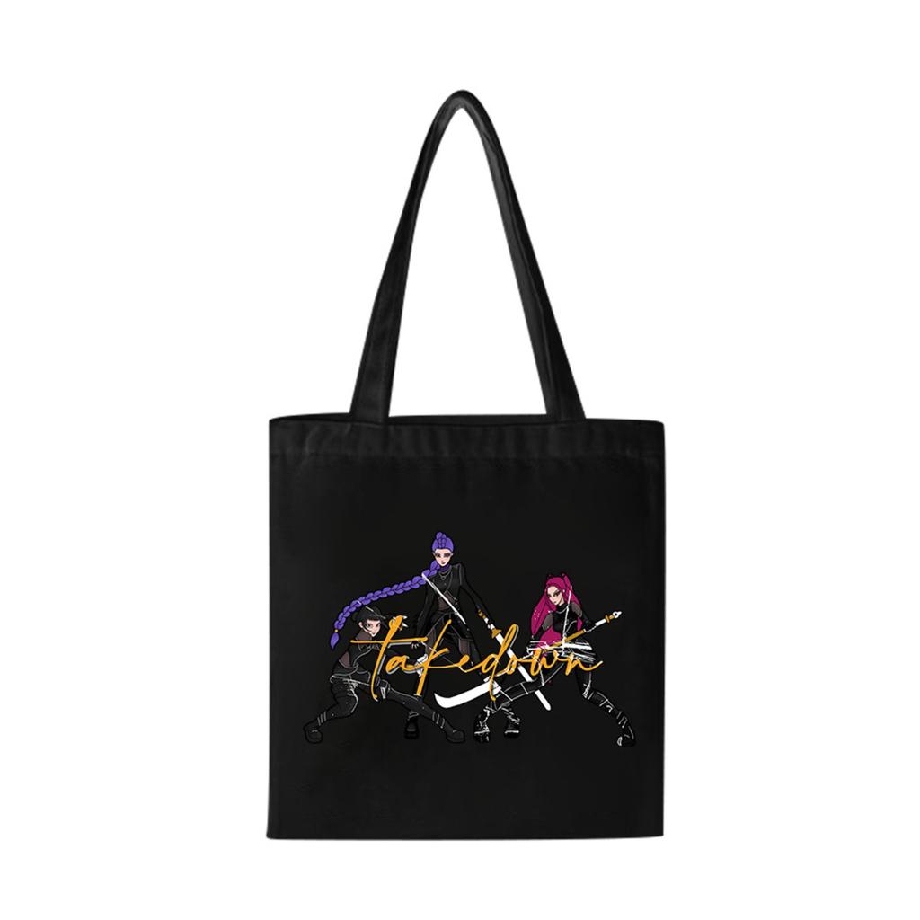 Girls Group Poster Printed Canvas Bag Fan Support Zipper Handbag Women's Bag