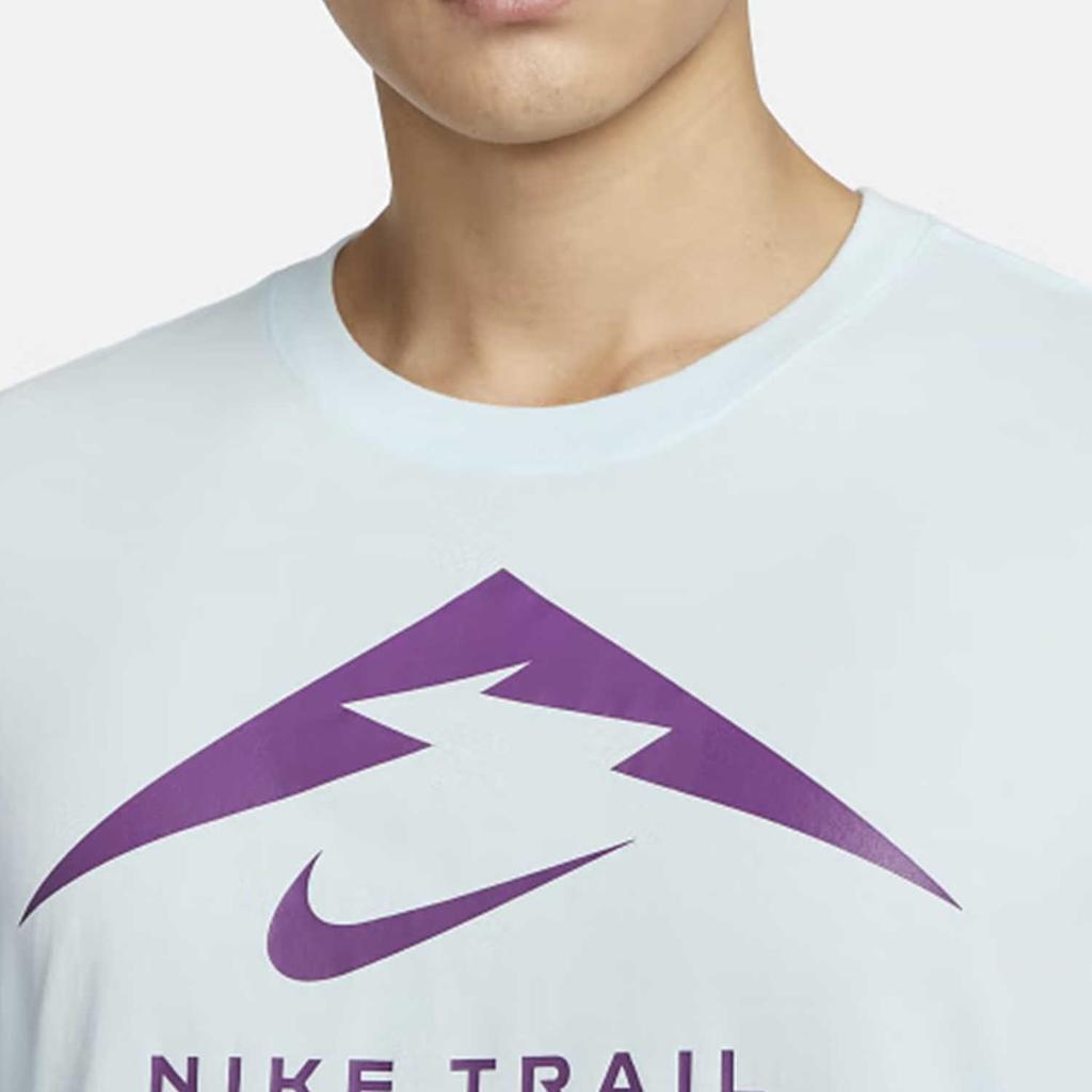 Nike American Vintage Buchstabenaufdruck Schnelltrocknendes Langarm-T-Shirt mit Rundhalsausschnitt Herren Tops Gletscherblau FN0828-474